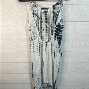 Swimsuits‎ For All Black and White Tie-Dye Swim Coverup Size 6/8